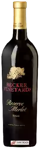 Wijnmakerij Becker Vineyards - Reserve Merlot