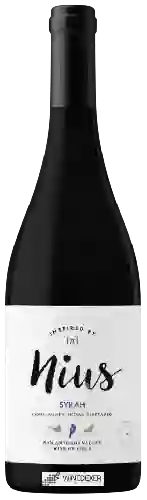 Wijnmakerij Nius - Cool Pacific Ocean Vineyards Syrah