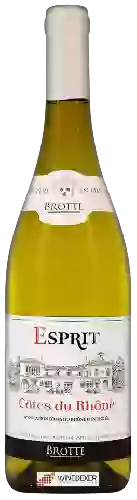 Wijnmakerij Brotte - Esprit Côtes du Rhône Blanc