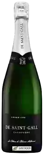 Wijnmakerij Champagne de Saint-Gall - Le Blanc de Blancs Millésime Champagne Grand Cru