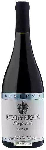 Wijnmakerij Echeverría - Reserva Syrah