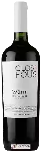 Wijnmakerij Clos des Fous - Würm Cabernet Sauvignon