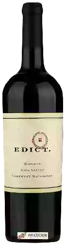 Wijnmakerij Edict - Napa Valley Reserve Cabernet Sauvignon