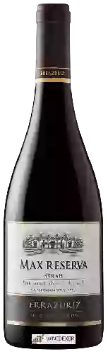 Wijnmakerij Errazuriz - Max Reserva Syrah