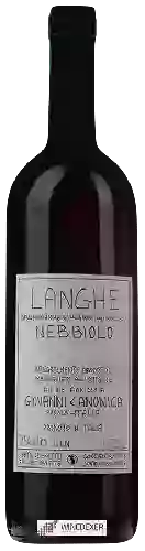 Wijnmakerij Giovanni Canonica - Langhe Nebbiolo