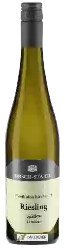 Wijnmakerij Hirsch Stabel - Weingut Hohenfelser Hof - Westhofener Kirchspiel Riesling Spätlese Trocken