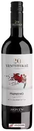 Wijnmakerij Zonin - 20 Ventiterre Primitivo Salento