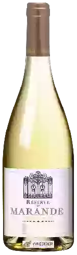 Wijnmakerij Jean de Marande - Réserve de Marande Chardonnay