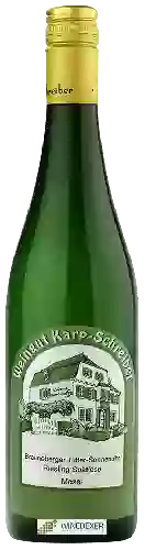 Wijnmakerij Karp Schreiber - Brauneberger Juffer-Sonnenuhr Riesling Spätlese