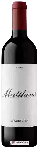 Wijnmakerij Matthews - Reserve Cabernet Franc