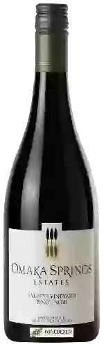 Wijnmakerij Omaka Springs Estates - Falveys Vineyard Pinot Noir