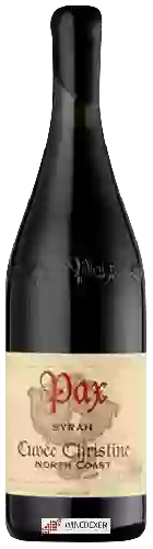 Wijnmakerij Pax - Cuvée Christine Syrah