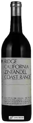 Wijnmakerij Ridge Vineyards - Coast Range Zinfandel