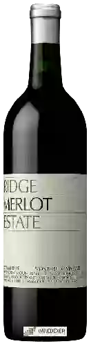 Wijnmakerij Ridge Vineyards - Estate Merlot