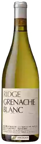 Wijnmakerij Ridge Vineyards - Grenache Blanc