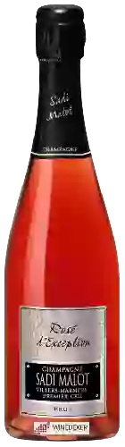 Wijnmakerij Sadi Malot - Rosé d'Exception Brut Champagne Premier Cru