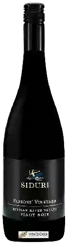 Wijnmakerij Siduri - Parsons' Vineyard Pinot Noir