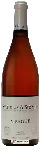 Wijnmakerij Stapleton & Springer - Orange Pinot Noir