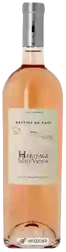 Domaine Bastide de Fave - Héritage de Saint Victor Rosé