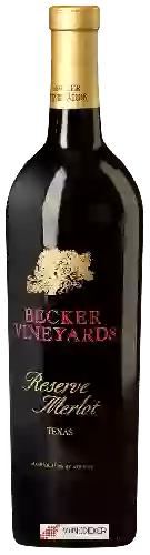 Domaine Becker Vineyards - Reserve Merlot