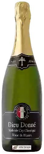 Domaine Dieu Donné - Méthode Cap Classique  Blanc de Blancs Brut