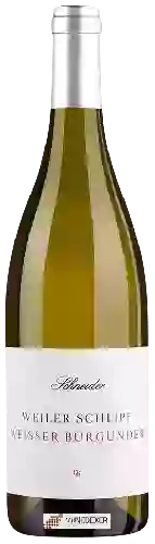 Domaine Claus Schneider - Weiler Schlipf Weisser Burgunder