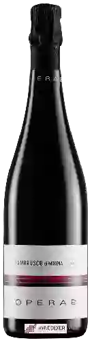 Domaine Opera02 di Ca’ Montanari - Lambrusco di Modena Secco