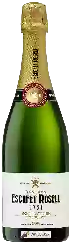 Domaine Escofet Rosell - Cava 1731 Brut Nature Reserva