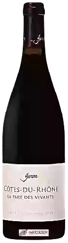 Domaine Garon - Côtes-du-Rhône La Part Des Vivants