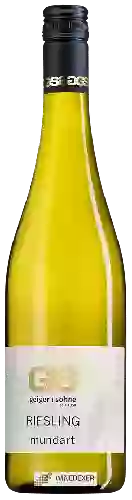 Domaine Weingut Geiger & Söhne - Riesling Mundart Trocken