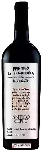 Domaine Antico Ceppo - Primitivo di Manduria Riserva