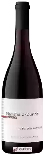 Domaine Mansfield - Dunne - Peterson Vineyard Pinot Noir