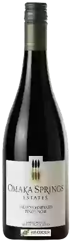 Domaine Omaka Springs Estates - Falveys Vineyard Pinot Noir