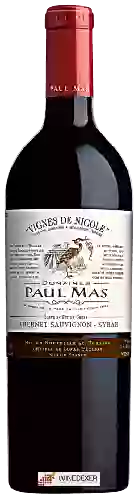 Domaine Paul Mas - Vignes de Nicole Cabernet Sauvignon - Syrah Pays d'Oc