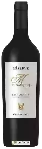 Domaine Les Vignerons Réunis de Monségur - M de Monségur Réserve Bordeaux Rouge