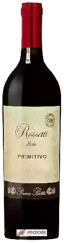 Domaine Rossetti - Prima Botte Primitivo