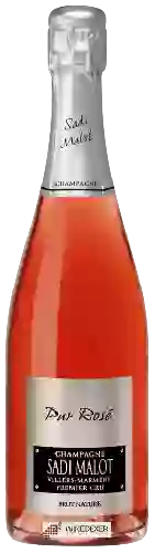 Domaine Sadi Malot - Pur Rosé Brut Nature Champagne Premier Cru