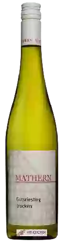 Domaine Weingut Mathern - Gutsriesling Trocken