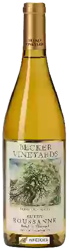 Bodega Becker Vineyards - Bingham Vineyards Reserve Roussanne