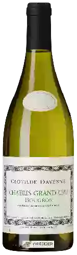 Domaine Les Temps Perdus - Clotilde Davenne - Bougros Chablis Grand Cru