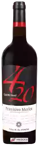 Bodega Colle Al Vento - 420 Quattro Venti Primitivo - Merlot