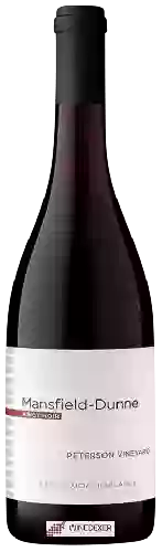 Bodega Mansfield - Dunne - Peterson Vineyard Pinot Noir