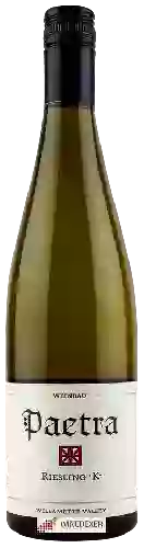 Winery Weinbau Paetra - K Riesling